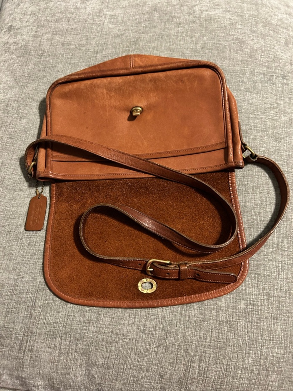 Coach 1992 vintage Brown Leather Crossbody Bag - Picture 10 of 13